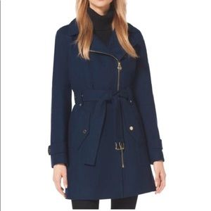 Michael Kors Sapphire Wool Belted Coat size 6